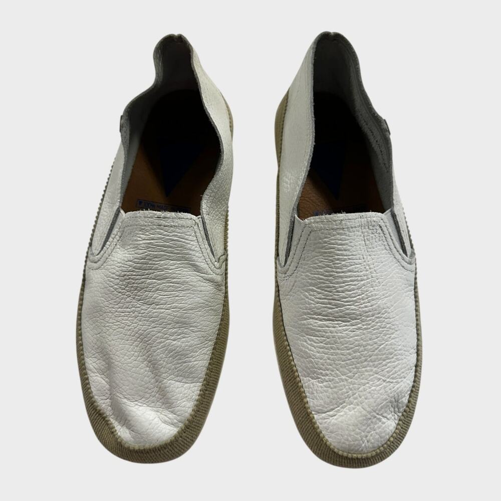Verbenas 100% Genuine Leather Made in Spain White Shoes Size 6 1/2 Nuria
